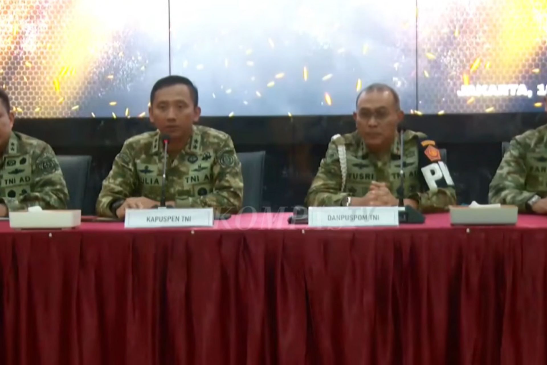 Puspom TNI Amankan 4 Anggota Diduga Terlibat Penyiraman Air Keras terhadap Aktivis KontraS